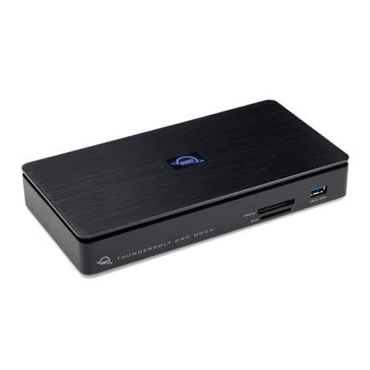 OWC Thunderbolt Pro Dock 10-Port Connectivity Solution for Mac/Windows | Professional docking station with USB 10Gb/s ports, AVB-ready 10Gb Ethernet, DisplayPort, CFexpress and SD 4.0 readers - size: PRO DOCK, style: Thunderbolt 3