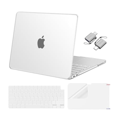 MOSISO Compatible with MacBook Neo Case 13 inch 2026 A3404, Frosted Clear | Crack & Scratch Resistant Cover Protective Ultra-Thin Hard Shell & Keyboard Cover & Screen Film & Type C - color: Frosted Clear