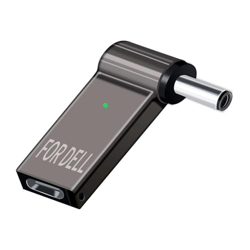 USB C to 4.5mm Laptop Charging Adapter Female Type C to Male DC 4.5 x 3.0mm Barrel Jack Plug 100W PD Power Charger Connector Round Tip for Latitude 11 12 XPS 13 Vostro 14 5000 15 17 7000 Inspiron Dell - size: 4.5 x 3.0mm for Dell Small needle