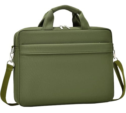 CAAORDKSO Laptop Case Sleeve 15.6 16 inch, Shockproof Protective Laptop Cover Briefcase Carrying Computer Bag Compatible with Lenovo 15.6-16 Inch Dell HP Acer LG ASUS Chromebook Notebook, Army Green - color: Army Green, size: 15.6-16 Inch