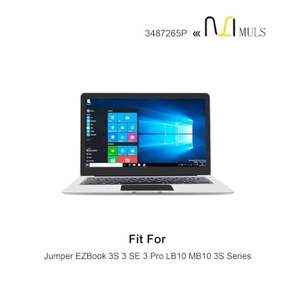 MULS 3487265P 8 Lines Battery for Jumper EZBook 3S 3 SE 3 Pro LB10 MB10 3S | Laptop Series P313R HW-3487265 WTL-3687265 3282122-2S 3587265P 36.48Wh 7.6V 4800mAh with Tools, Extended runtime