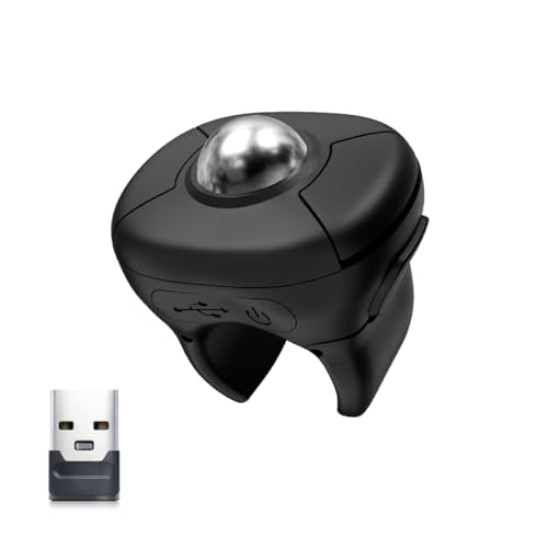 Plima Rechargeable Wireless Dual-Mode Ring Mouse can be Switched to Function as a PowerPoint and Keynote Presentation Remote, and is Compatible with Both PC and Mac Desktop and Laptop Computers.