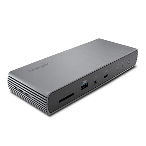 Kensington SD5780T Thunderbolt 4 Dual 4K Docking Station with up to 100W Power Delivery & SD Card Reader, HDMI & Thunderbolt 4 Ports for Windows and MacBooks (K33040NA) | 100W power delivery, SD card reader, HDMI and Thunderbolt 4 ports, for Windows and M
