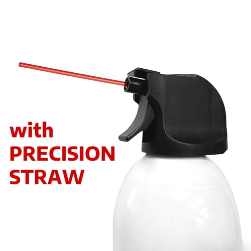 Compressed Gas Electronics Duster Spray, 10 oz, Powerful Air Duster for Computer, Keyboard, Laptop, Office Equipment, Moisture-Free, Residue-Free