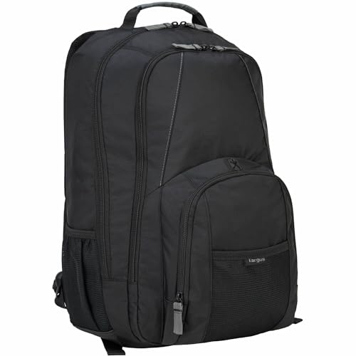 Targus Groove Laptop Backpack for Laptops up to 17-inches, Water Resistant Travel Backpack for Men and Women, Black (CVR617) - size: 17 Inch, style: Groove