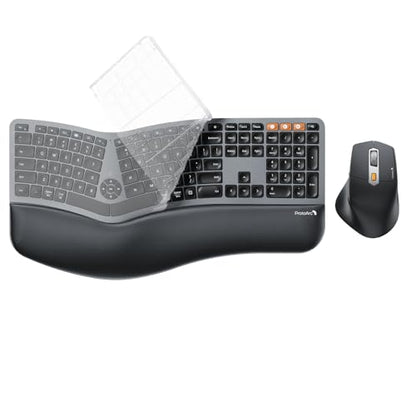 Silicone Keyboard Cover for ProtoArc EKM01 Plus Ergonomic Keyboard Mouse | Keyboard Cover Only