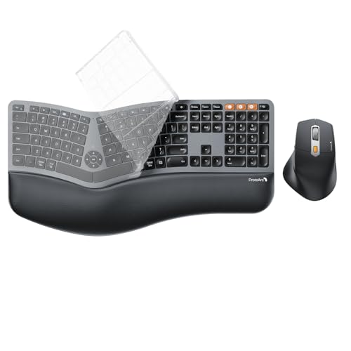 Silicone Keyboard Cover for ProtoArc EKM01 Plus Ergonomic Keyboard Mouse | Keyboard Cover Only