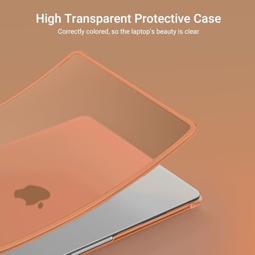 MOSISO Compatible with MacBook Air 13 inch Case M5 2026 M4 2025 M3 M2 2024-2022 A3449 A3240 A3113 A2681, Seamlessly Closes Anti-Crack&Anti-Fingerprints Hard Shell for MacBook Air 13.6, Cosmic Orange - color: Cosmic Orange