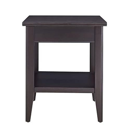 Leick Home Laurent End Table, 24", Black - color: Black