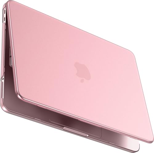 BlueSwan for MacBook Neo Case 13 inch 2026 Release A18 Pro Chip Model A3404 | 100% Match Official Color, Scratch Resistant, Easy to Snap on, Travel Essential, Back to School Gifts - color: Blush Clear
