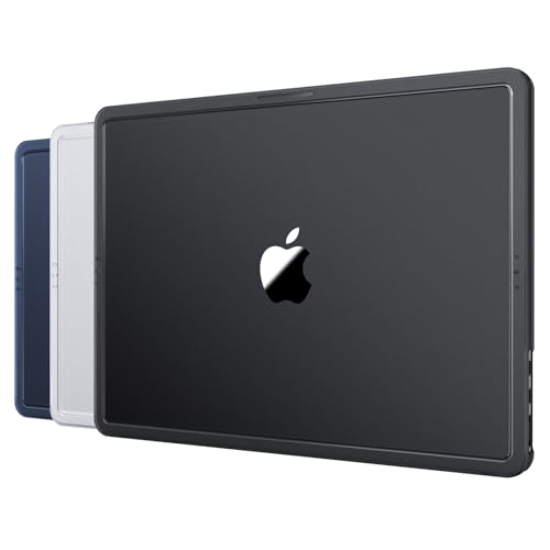 Macaset for MacBook Pro 14 inch Case M5 M4 M3 M2 M1 2026-2021 Laptop Cover | Anti Crack, Space Black, Clear Matte, Fingerprint & Scratch Resistant, Protective Laptop Hard Shell, Ultra Thin, Snap on Fit - color: Space Black Clear