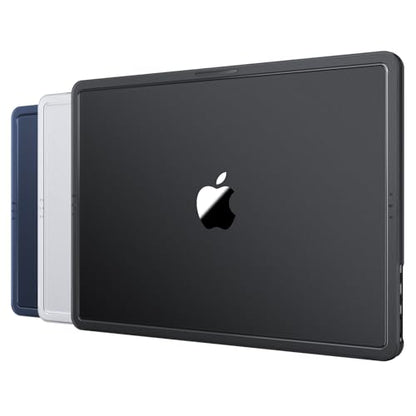 Macaset for MacBook Pro 14 inch Case M5 M4 M3 M2 M1 2026-2021 Laptop Cover | Anti Crack, Space Black, Clear Matte, Fingerprint & Scratch Resistant, Protective Laptop Hard Shell, Ultra Thin, Snap on Fit - color: Space Black Clear
