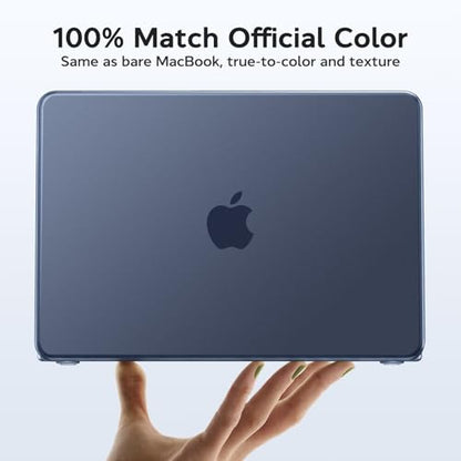 B BELK for MacBook Neo Case 13 inch 2026 | (A18 Pro, Model A3404) | 1:1 Precision Fit | Official Indigo Clear | Matte Hard Shell Case | Scratch & Fingerprint Resistant for New MacBook Neo 13 inch Case - color: Indigo Clear