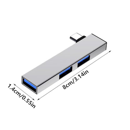 USB C Hubs with 4 Port Data Hubs for Laptop, 2 USB2.0 1 USB3.0, Portable Docking Station for Laptop