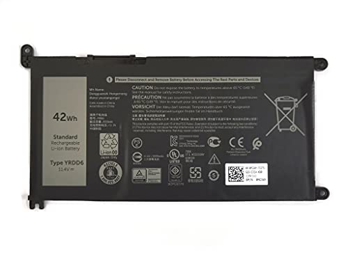 11.4V 42Wh YRDD6 1VX1H VM732 Replacement Laptop Battery Compatible with Dell Inspiron 5481 5482 5584 5485 5593 5590 5493 5491