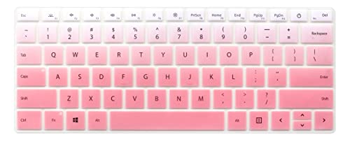 Keyboard Skin Compatible with Microsoft Surface Laptop 6/5/4 13.5" & 15", Microsoft Surface Book 3 13.5 & 15 inch, Surface Laptop Studio 14.4” (Pink Ombre) - color: Pink Ombre 2, size: Compatible with Surface Laptop 4/3
