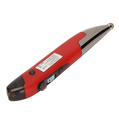 Yinhing Pen Rechargeable Portable Optical Mode for PC Laptop Luminous Silent Handheld Small Design (Red) - color: Red