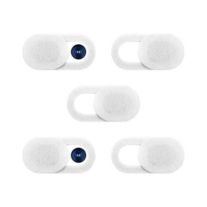 5Pcs Ultra-Thin 0.03 Inch Webcam Cover Slide, Privacy Security Camera Blocker, Strong Adhesive Laptop Phone Tablet Camera Cover for Pro iPhone iPad iMac PC Accessories-White - color: White