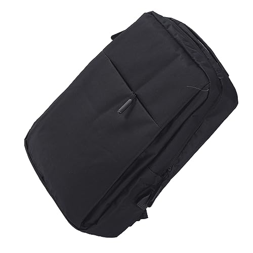 Travel Laptop Backpack Unisex, Work Laptop Backpack with USB Charging Port, Large Casual Daypack for Men Women, Oxford Fabric Carry On Computer Bag with Anti - Slip (Black)