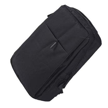 Travel Laptop Backpack Unisex, Work Laptop Backpack with USB Charging Port, Large Casual Daypack for Men Women, Oxford Fabric Carry On Computer Bag with Anti - Slip (Black)
