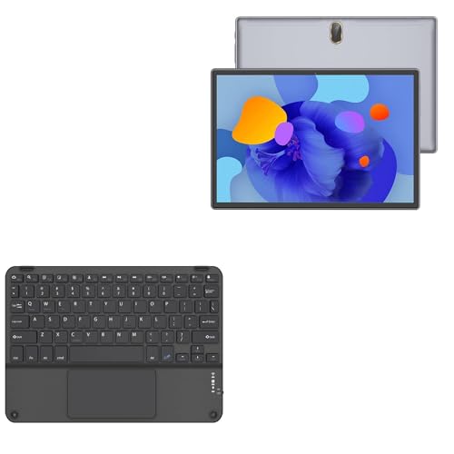 BoxWave Keyboard Compatible with MAGCH Tablet M210 (10 in) - SlimKeys Bluetooth Keyboard with Trackpad, Portable Slim TouchPad - Jet Black