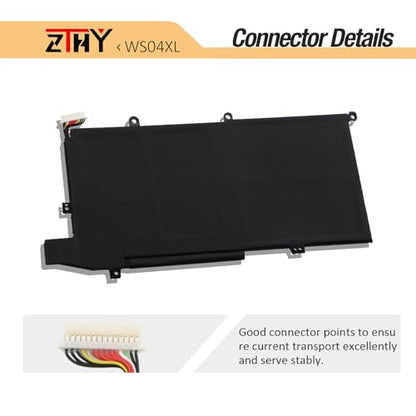 WS04XL Laptop Battery Replacement for HP Spectre X360 14-EA000 14T-EA000 | 14-EA0510la 14-EA0007NA 14-EA0023DX 14-ea0378ng 14-EA0002NI 14-EA0520NA L97352-2D1 L97357-005 WS04066XL 66.52Wh 4Cell - size: 9.65*5.12*0.2 inch WS04XL