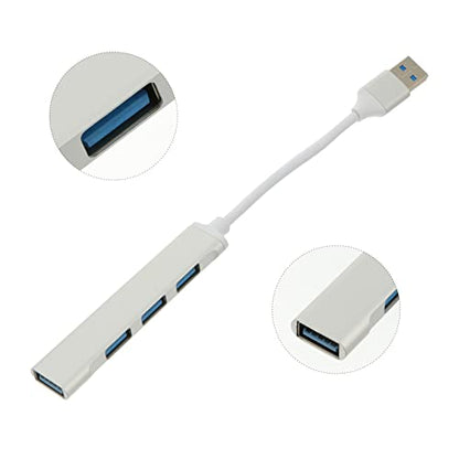 jojofuny Laptop USB Hub Slim c Device USB Splitter Dongles 4 Port USB Hub Multi-Port USB Hub