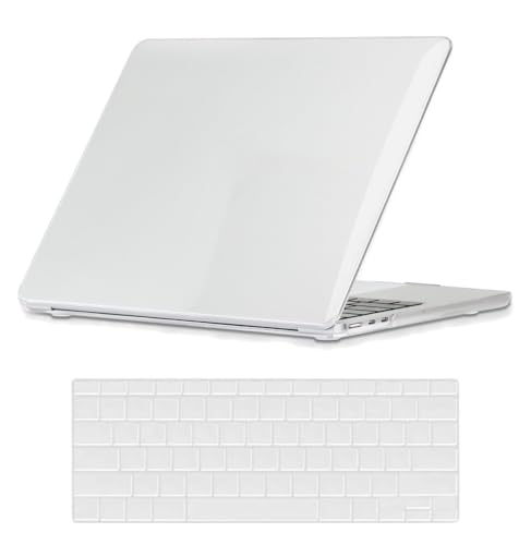 Hard Cover Compatible with MacBook Pro 13 Inch Case 2015 2014 2013 2012 Model A1502 A1425 with Retina Display, Protective Plastic Hard Shell Crystal Case & Keyboard Cover Skin, Clear - color: Clear, size: A1502/A1425(Pro 13" w/Retina 2012-2015)