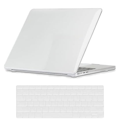 Hard Case Compatible with Old Version MacBook Pro 13 inch Case 2012 2011 2010 2009 2008 Release A1278 with CD-ROM, Laptop Plastic Case Crystal Shell Cover& Keyboard Skin, Clear - color: Clear, size: A1278(Pro 13" w/CD-ROM 2008-2012)