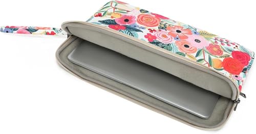 Laptop Sleeve Carrying Case Bag with Handle and Pocket for MacBook Air 13,iPad Pro 13 inch and 12.5 inch-13.5 inch Laptop Computer (Rose Garden) - color: Rose Garden With Strap, size: 12.5 inch-13.5 inch