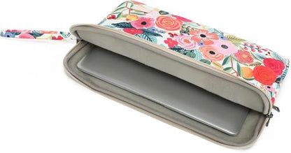 Laptop Sleeve Carrying Case Bag with Handle and Pocket for MacBook Air 13,iPad Pro 13 inch and 12.5 inch-13.5 inch Laptop Computer (Rose Garden) - color: Rose Garden With Strap, size: 12.5 inch-13.5 inch