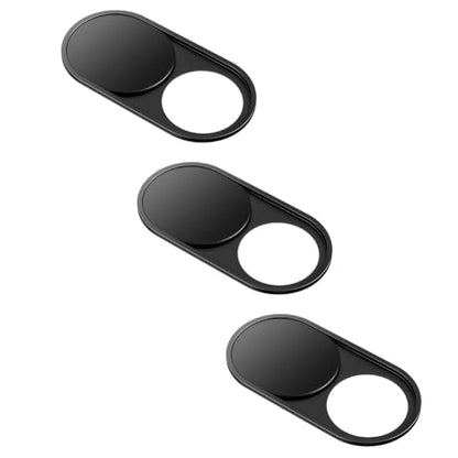 CloudValley Upgrade Webcam Camera Cover, [3-Pack] 0.023 inch Metal Camera Cover Slide | for Mac, iPad, MacBook Pro, MacBook Air, Laptops, PC/Computer, Tablets, Web Blocker Protect Your Privacy - color: Black-Oval, size: 3 packs webcam cover