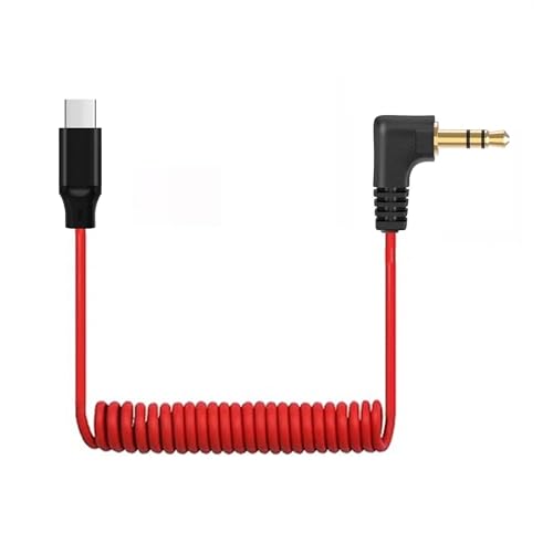 USB C to 3.5mm TRS Microphone Cable for Rode, Movo, Comica, Deity & Other External Mic, Compatible with iPhone 15/16, Samsung Galaxy, LG, Pixel & Android Devices with USB C Port (No DAC)