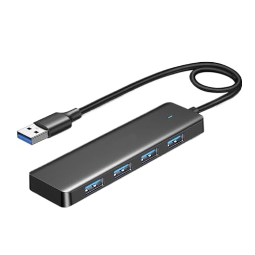 4 Port USB 3.0 Slim Hub Compatible with Laptop Desktop PC Gaming Console and Pro Air Device (60cm) - color: 60cm