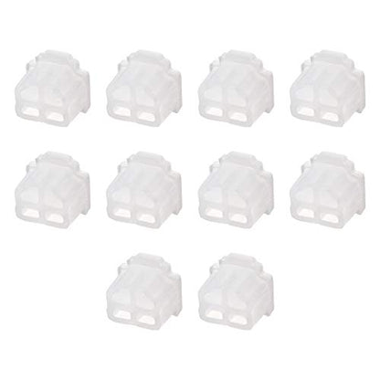 uxcell 10pcs RJ11 Silicone Protector Telephone Modular Port Anti Dust Cap Cover 9.5mmx7.5mm Clear