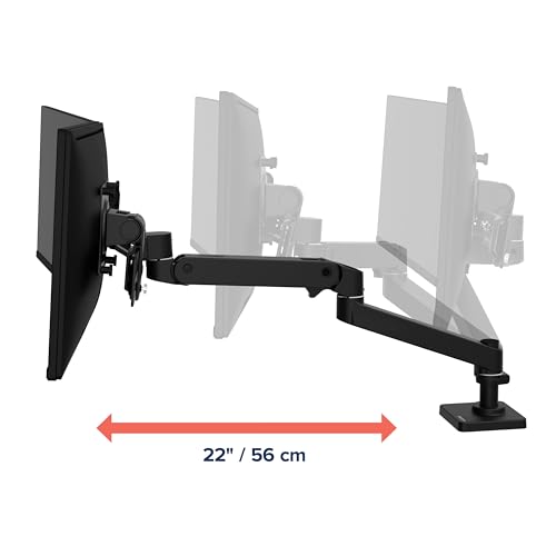 Ergotron – Upgraded LX Pro Premium Dual Direct Monitor Arm, VESA Desk Mount – for 2 Monitors Up to 27 Inches, 9 lbs Each – Matte Black - color: Matte Black
