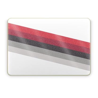 Glossy Glitter Laptop Skin Compatible with Apple MacBook Neo - Slant Stripes - Premium 3M Vinyl Protective Wrap Decal Cover - Easy to Apply | Crafted in the USA by MightySkins - color: Slant Stripes, size: MacBook Neo Full Cover Skin, style: Glossy Glitte
