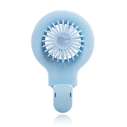 Fangirl by Remi: 2-in-1 Clip on Phone Fan and Selfie Ring Light (Blue) - color: Blue