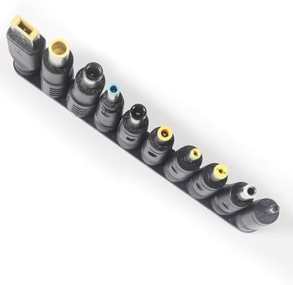 10pcs DC Connectors Plug Kit 5.5 x 2.1mm Connectors Kit Universal Laptop Input DC Plug Set Power Adapter Tips with Converter Cable 5V to DC 12V