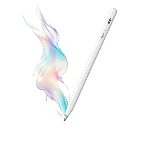 Digital for Android Tablets Stylus Pen for Samsung Galaxy Tab A11+Plus/A11/A9+/A9 Pencil,Accurate Without delay，One-Click Power On/Off,+2Nibs&Long Battery Life (White) - color: White