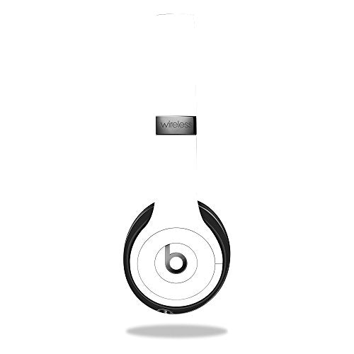 MightySkins Skin Compatible with Beats by Dr. Dre Solo 3 Wireless - Solid White | Protective, Durable, and Unique Vinyl Decal wrap Cover | Easy to Apply, Remove, and Change Styles | Made in The USA - color: White