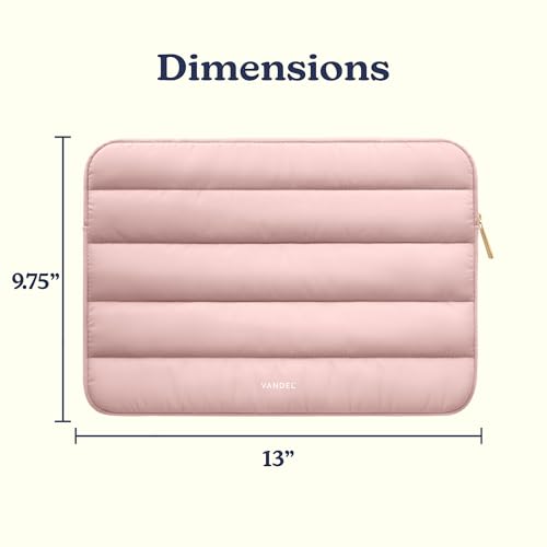 Vandel The Original Puffy Laptop Sleeve Case, 13-14 inch Laptop Sleeve Bag | Compatible with MacBook Air/Pro 13/Pro 14/iPad Pro 12.9, HP Dell ASUS Computer Case Bag Cover, Stylish Aesthetic Design - color: h. Pink, size: 13-14 Inch