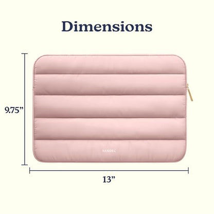 Vandel The Original Puffy Laptop Sleeve Case, 13-14 inch Laptop Sleeve Bag | Compatible with MacBook Air/Pro 13/Pro 14/iPad Pro 12.9, HP Dell ASUS Computer Case Bag Cover, Stylish Aesthetic Design - color: h. Pink, size: 13-14 Inch