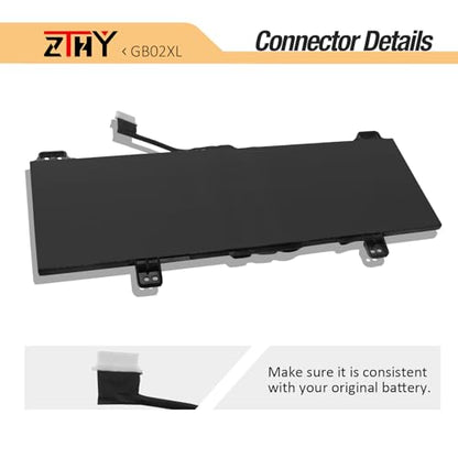 GB02XL GM02XL Laptop Battery Replacement for HP Chromebook X360 11 G1 G2 | G3 G6 G7 G8 EE, 11A G6 G8 EE, 14 G5 14-DB 14-DB0051CL Series HSTNN-DB7X L42550-1C1 L42550-541 L42583-002 L42550-241 47.3Wh - size: 9.96*3.93*0.31 inch GB02XL