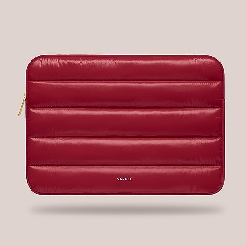 Vandel The Original Puffy Laptop Sleeve 13-14 Inch, Laptop Sleeve for Women | Protective Carrying Case Cover for MacBook Pro 14 in, MacBook Air 13 Inch, iPad Pro 12.9, Dell, Asus, HP - color: h. Shiny Red