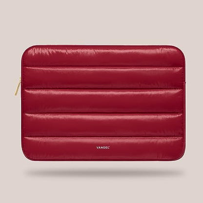 Vandel The Original Puffy Laptop Sleeve 13-14 Inch, Laptop Sleeve for Women | Protective Carrying Case Cover for MacBook Pro 14 in, MacBook Air 13 Inch, iPad Pro 12.9, Dell, Asus, HP - color: h. Shiny Red