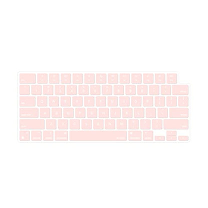 MOSISO Keyboard Cover Skin Compatible with MacBook Air 15 inch M3 M2 | A3114 A2941/Air 13.6 A3113 A2681/Pro 14/16 M4 M3 M2 M1, Chalk Pink - color: Chalk Pink