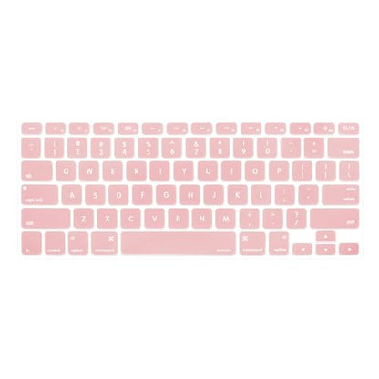 MOSISO Silicone Keyboard Cover Compatible with MacBook Air 13 inch A1466 A1369 2010-2017&Compatible with MacBook Pro 13/15 inch (with/Without Retina Display, 2015 or Older Version), Rose Quartz - color: Rose Quartz