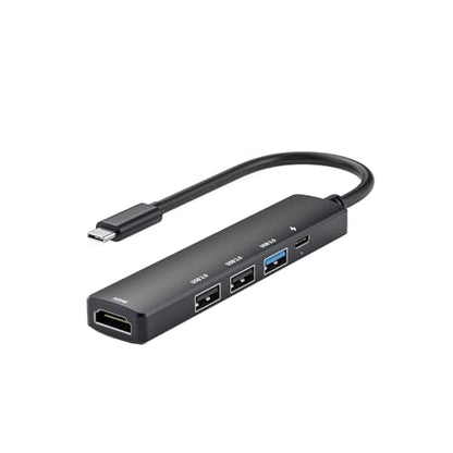 5 in 1 USB C Hub with 4K HDMI, PD 100W Fast Charging Type C Adapter, Multi-Port USB C Converter Compatible with Windows, MacOS, Linux sysytem; Support MacBook Air/Pro/ M1/ M2, Chromebook, XPS
