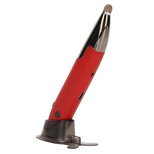 Yinhing Pen Rechargeable Portable Optical Mode for PC Laptop Luminous Silent Handheld Small Design (Red) - color: Red
